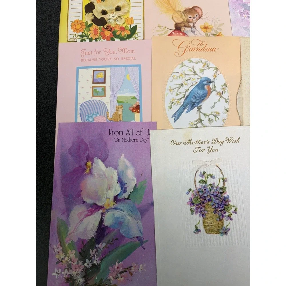 Vintage Mother's Day Greeting Cards Fronts ONLY Scrapbooking Crafts Lot of 50+